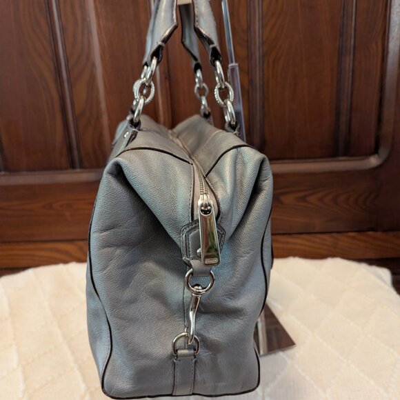 COACH CAMPBELL TURNLOCK LEATHER SATCHEL F25508 Women's Shoulder Bag - Picture 5 of 13